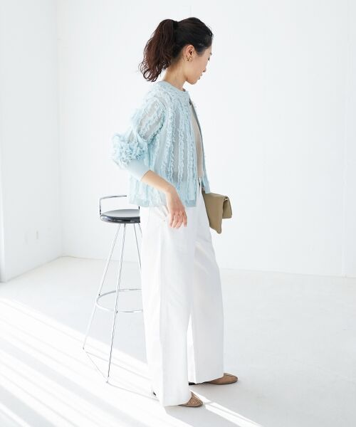 le.coeur blanc / ルクールブラン カーディガン・ボレロ | フリンジニットカーディガン | 詳細8