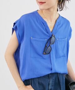 le.coeur blanc / ルクールブラン シャツ・ブラウス | 《手洗い可能》リネンライクフロントポケットシャツ