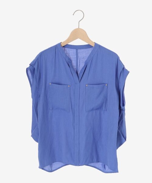 le.coeur blanc / ルクールブラン シャツ・ブラウス | 《手洗い可能》リネンライクフロントポケットシャツ | 詳細1