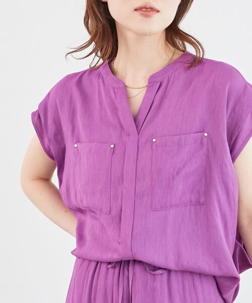 le.coeur blanc / ルクールブラン シャツ・ブラウス | 《手洗い可能》リネンライクフロントポケットシャツ | 詳細16