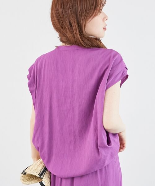 le.coeur blanc / ルクールブラン シャツ・ブラウス | 《手洗い可能》リネンライクフロントポケットシャツ | 詳細18