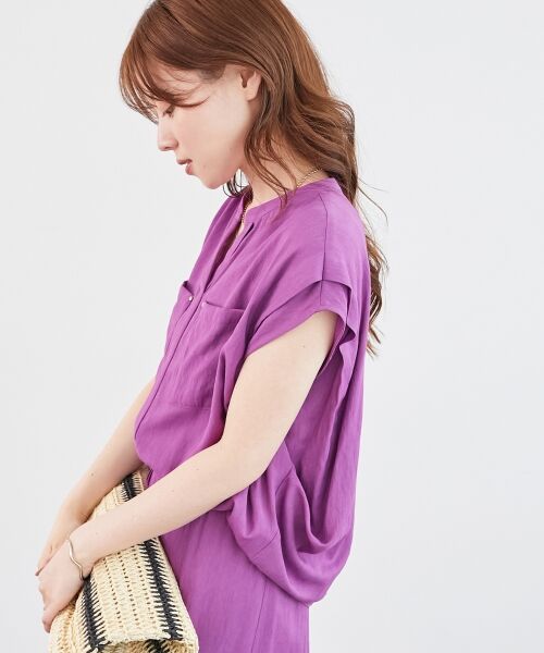 le.coeur blanc / ルクールブラン シャツ・ブラウス | 《手洗い可能》リネンライクフロントポケットシャツ | 詳細19