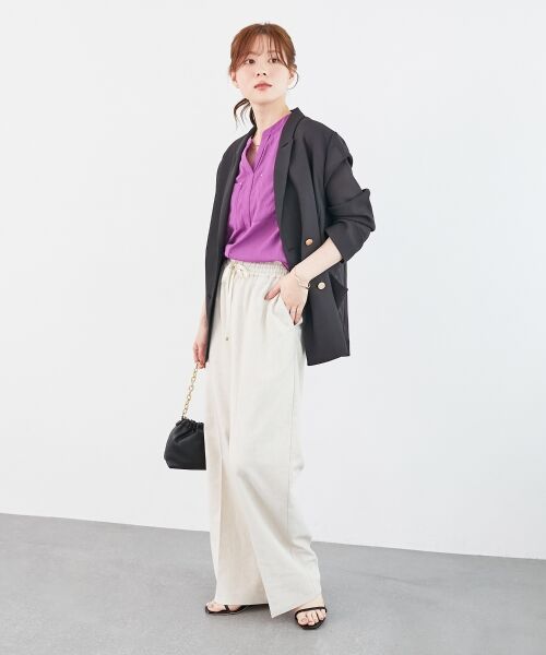 le.coeur blanc / ルクールブラン シャツ・ブラウス | 《手洗い可能》リネンライクフロントポケットシャツ | 詳細29