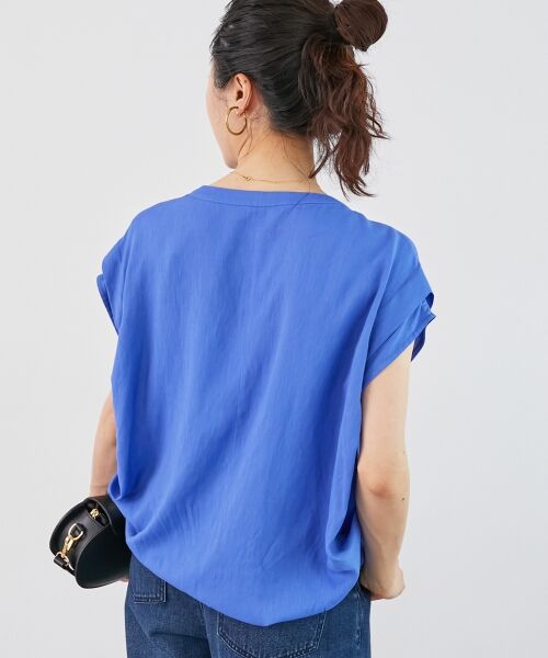 le.coeur blanc / ルクールブラン シャツ・ブラウス | 《手洗い可能》リネンライクフロントポケットシャツ | 詳細7