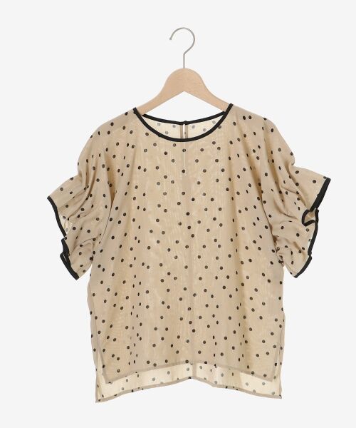 le.coeur blanc / ルクールブラン シャツ・ブラウス | リネンライクスラブドットギャザーブラウス | 詳細11