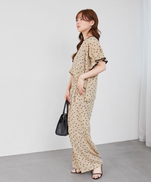 le.coeur blanc / ルクールブラン シャツ・ブラウス | リネンライクスラブドットギャザーブラウス | 詳細17