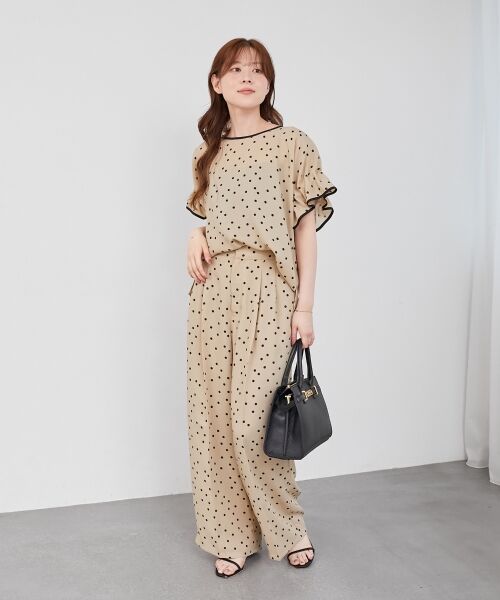 le.coeur blanc / ルクールブラン シャツ・ブラウス | リネンライクスラブドットギャザーブラウス | 詳細19