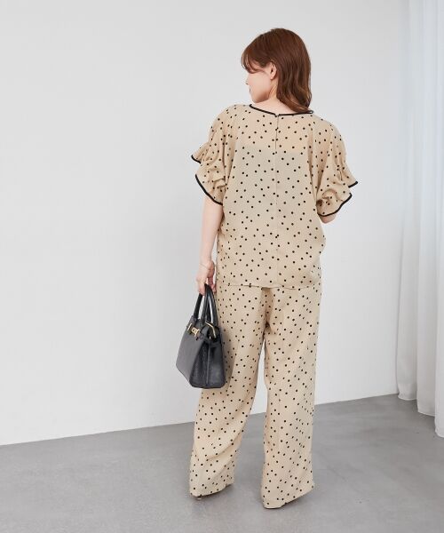 le.coeur blanc / ルクールブラン シャツ・ブラウス | リネンライクスラブドットギャザーブラウス | 詳細20