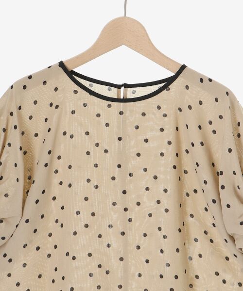 le.coeur blanc / ルクールブラン シャツ・ブラウス | リネンライクスラブドットギャザーブラウス | 詳細22