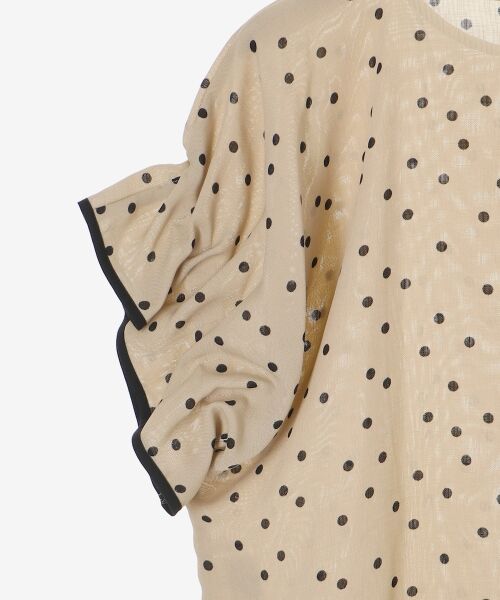 le.coeur blanc / ルクールブラン シャツ・ブラウス | リネンライクスラブドットギャザーブラウス | 詳細23
