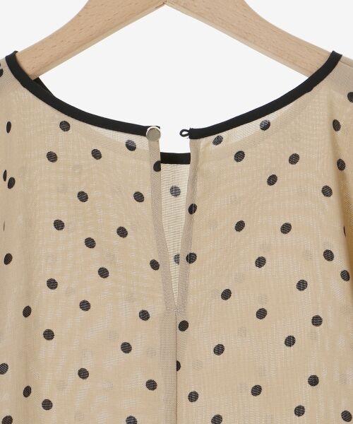 le.coeur blanc / ルクールブラン シャツ・ブラウス | リネンライクスラブドットギャザーブラウス | 詳細24