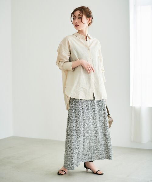 le.coeur blanc / ルクールブラン シャツ・ブラウス | 《さらっとした着心地》コットン麻オーバーシャツ | 詳細10