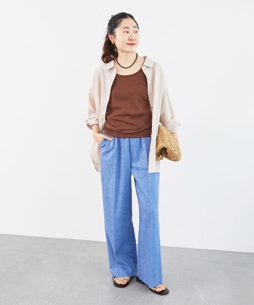 le.coeur blanc / ルクールブラン シャツ・ブラウス | 《さらっとした着心地》コットン麻オーバーシャツ | 詳細17