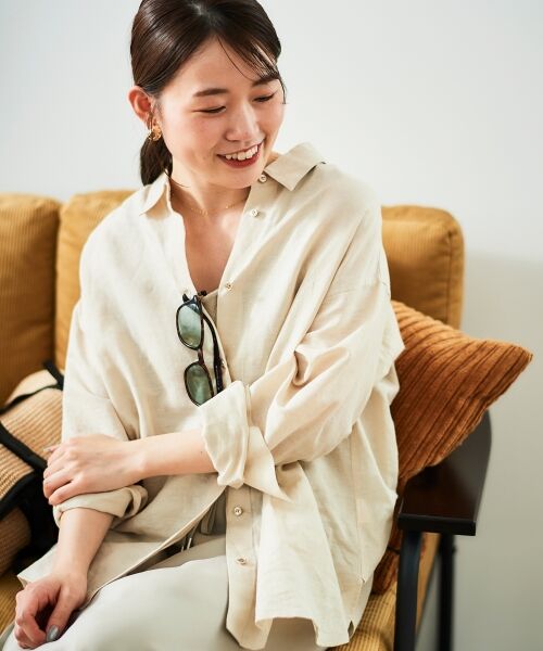 le.coeur blanc / ルクールブラン シャツ・ブラウス | 《さらっとした着心地》コットン麻オーバーシャツ | 詳細19