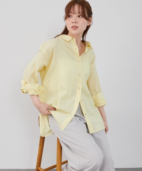 le.coeur blanc / ルクールブラン シャツ・ブラウス | 《さらっとした着心地》コットン麻オーバーシャツ | 詳細22