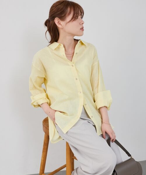 le.coeur blanc / ルクールブラン シャツ・ブラウス | 《さらっとした着心地》コットン麻オーバーシャツ | 詳細23