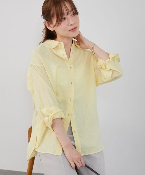 le.coeur blanc / ルクールブラン シャツ・ブラウス | 《さらっとした着心地》コットン麻オーバーシャツ | 詳細24