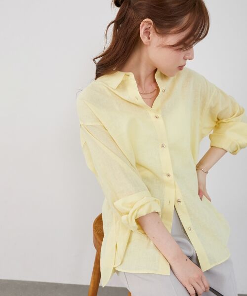 le.coeur blanc / ルクールブラン シャツ・ブラウス | 《さらっとした着心地》コットン麻オーバーシャツ | 詳細25