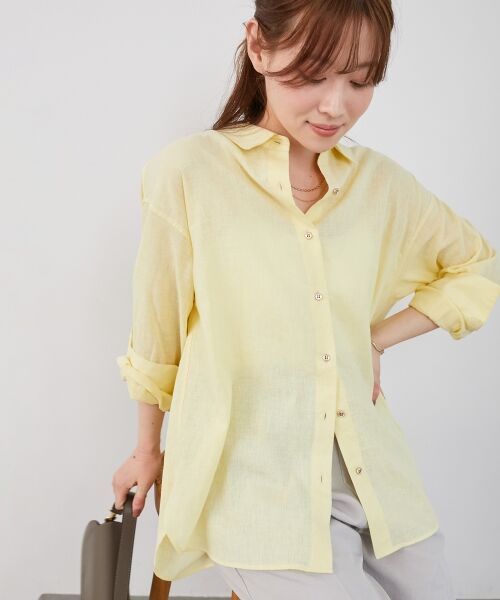 le.coeur blanc / ルクールブラン シャツ・ブラウス | 《さらっとした着心地》コットン麻オーバーシャツ | 詳細26