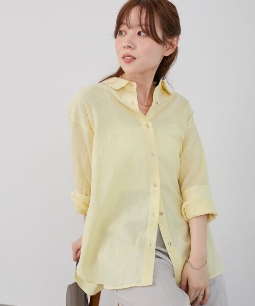 le.coeur blanc / ルクールブラン シャツ・ブラウス | 《さらっとした着心地》コットン麻オーバーシャツ | 詳細27