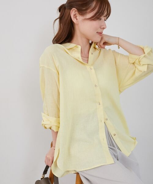 le.coeur blanc / ルクールブラン シャツ・ブラウス | 《さらっとした着心地》コットン麻オーバーシャツ | 詳細28