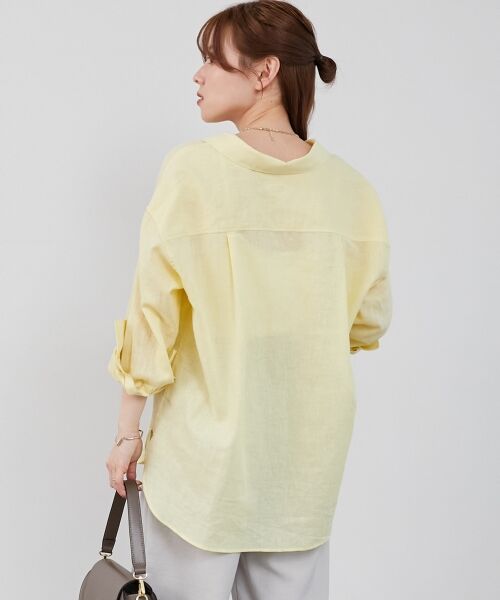 le.coeur blanc / ルクールブラン シャツ・ブラウス | 《さらっとした着心地》コットン麻オーバーシャツ | 詳細30