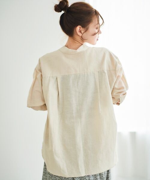 le.coeur blanc / ルクールブラン シャツ・ブラウス | 《さらっとした着心地》コットン麻オーバーシャツ | 詳細6