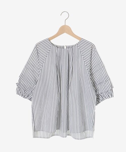 le.coeur blanc / ルクールブラン シャツ・ブラウス | ストライプタックスリーブブラウス | 詳細15