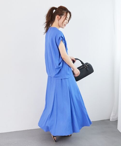 le.coeur blanc / ルクールブラン ロング・マキシ丈スカート | 《リラクシーな履き心地》リネンライクマーメイドスカート | 詳細11