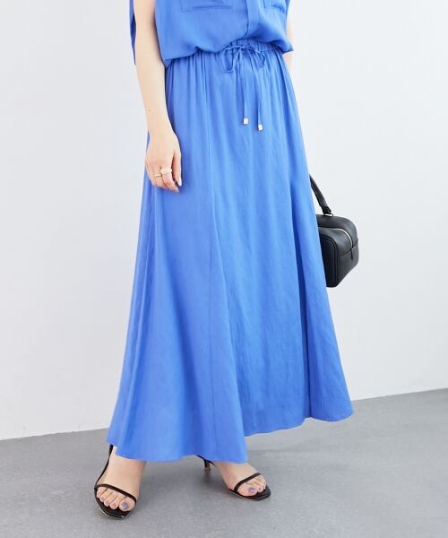 le.coeur blanc / ルクールブラン ロング・マキシ丈スカート | 《リラクシーな履き心地》リネンライクマーメイドスカート | 詳細13