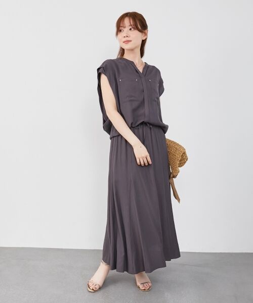 le.coeur blanc / ルクールブラン ロング・マキシ丈スカート | 《リラクシーな履き心地》リネンライクマーメイドスカート | 詳細24