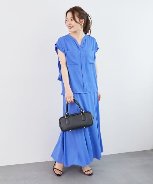 le.coeur blanc / ルクールブラン ロング・マキシ丈スカート | 《リラクシーな履き心地》リネンライクマーメイドスカート | 詳細9