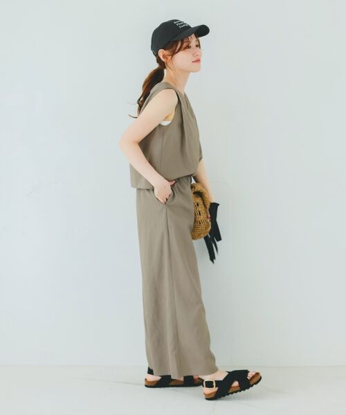 le.coeur blanc / ルクールブラン サロペット・オールインワン | リネンライクオールインワン | 詳細10