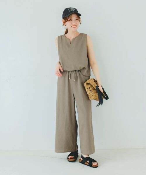 le.coeur blanc / ルクールブラン サロペット・オールインワン | リネンライクオールインワン | 詳細11