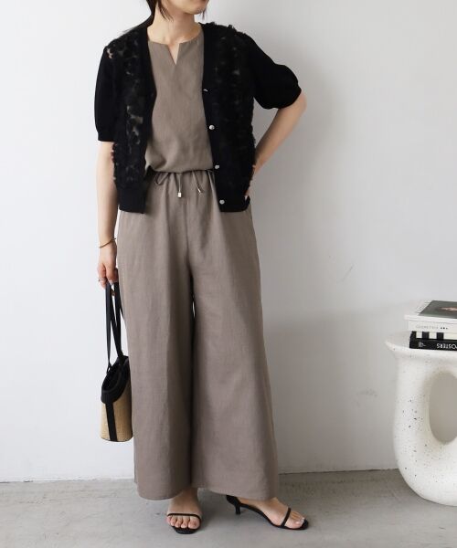 le.coeur blanc / ルクールブラン サロペット・オールインワン | リネンライクオールインワン | 詳細12