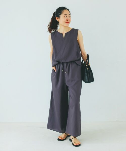 le.coeur blanc / ルクールブラン サロペット・オールインワン | リネンライクオールインワン | 詳細14