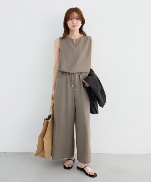 le.coeur blanc / ルクールブラン サロペット・オールインワン | リネンライクオールインワン | 詳細2