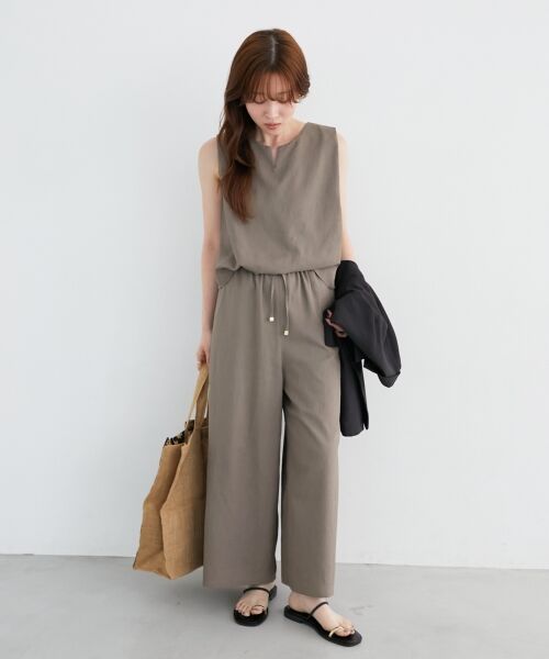 le.coeur blanc / ルクールブラン サロペット・オールインワン | リネンライクオールインワン | 詳細6