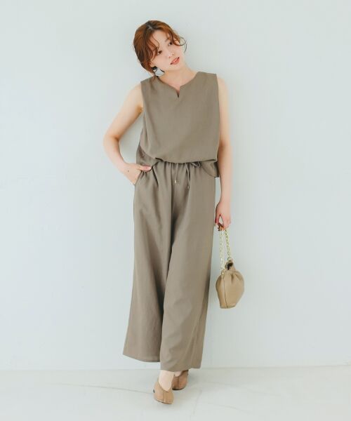 le.coeur blanc / ルクールブラン サロペット・オールインワン | リネンライクオールインワン | 詳細9