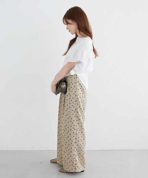 le.coeur blanc / ルクールブラン その他パンツ | リネンライクスラブドットタックパンツ | 詳細21