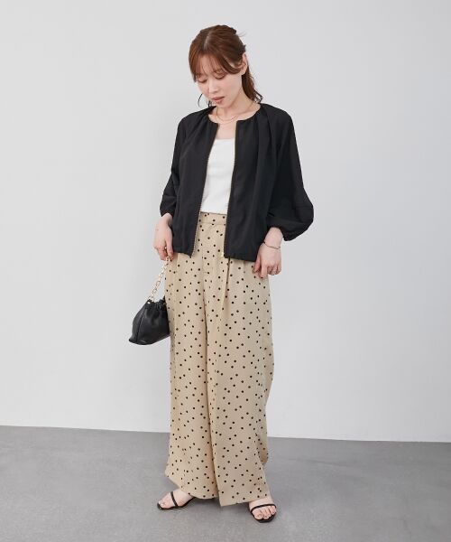 le.coeur blanc / ルクールブラン その他パンツ | リネンライクスラブドットタックパンツ | 詳細29