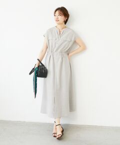 le.coeur blanc / ルクールブラン ロング・マキシ丈ワンピース | 《体型カバーが叶う◎》サップタンブラーウエストギャザーワンピース