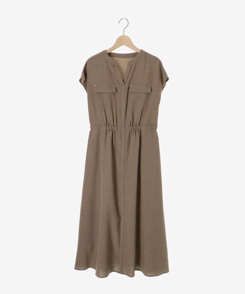 le.coeur blanc / ルクールブラン ロング・マキシ丈ワンピース | 《体型カバーが叶う◎》サップタンブラーウエストギャザーワンピース | 詳細1