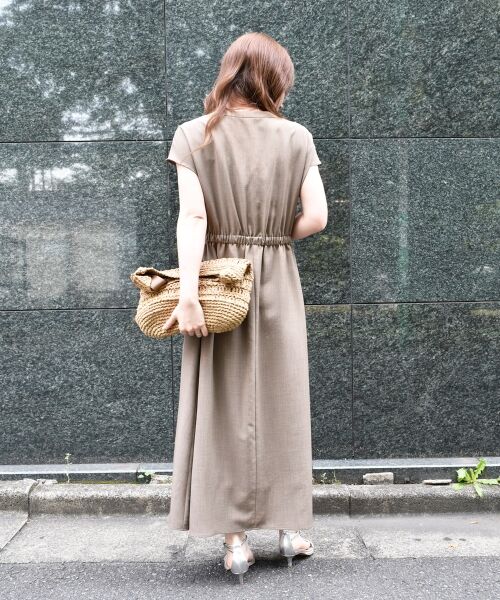 le.coeur blanc / ルクールブラン ロング・マキシ丈ワンピース | 《体型カバーが叶う◎》サップタンブラーウエストギャザーワンピース | 詳細10