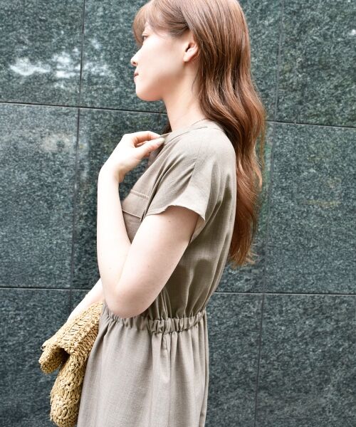 le.coeur blanc / ルクールブラン ロング・マキシ丈ワンピース | 《体型カバーが叶う◎》サップタンブラーウエストギャザーワンピース | 詳細16