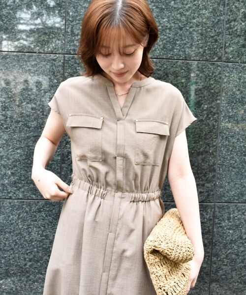 le.coeur blanc / ルクールブラン ロング・マキシ丈ワンピース | 《体型カバーが叶う◎》サップタンブラーウエストギャザーワンピース | 詳細18