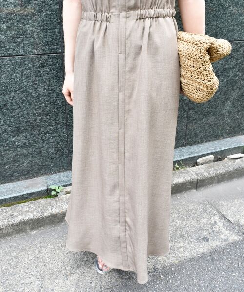 le.coeur blanc / ルクールブラン ロング・マキシ丈ワンピース | 《体型カバーが叶う◎》サップタンブラーウエストギャザーワンピース | 詳細19