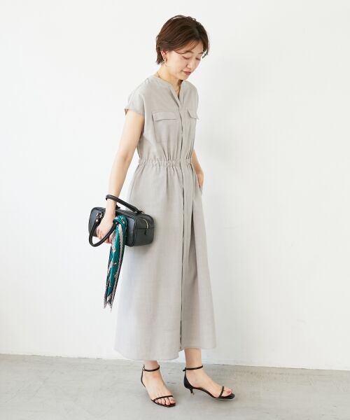 le.coeur blanc / ルクールブラン ロング・マキシ丈ワンピース | 《体型カバーが叶う◎》サップタンブラーウエストギャザーワンピース | 詳細22