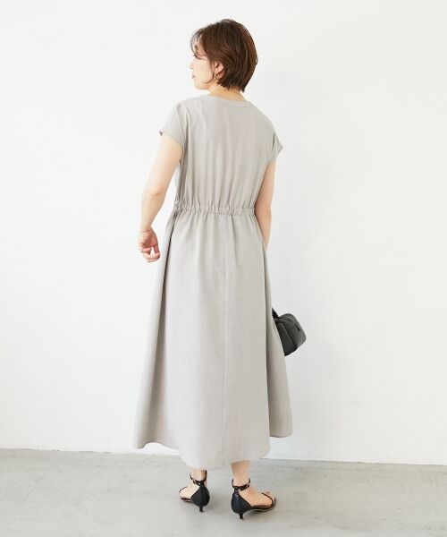 le.coeur blanc / ルクールブラン ロング・マキシ丈ワンピース | 《体型カバーが叶う◎》サップタンブラーウエストギャザーワンピース | 詳細23