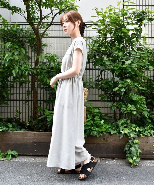 le.coeur blanc / ルクールブラン ロング・マキシ丈ワンピース | 《体型カバーが叶う◎》サップタンブラーウエストギャザーワンピース | 詳細29